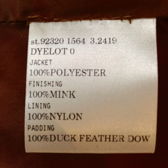 ADRIENNE VITTADINI Copper Down Mink Collar Jacket - Picture 5 of 8